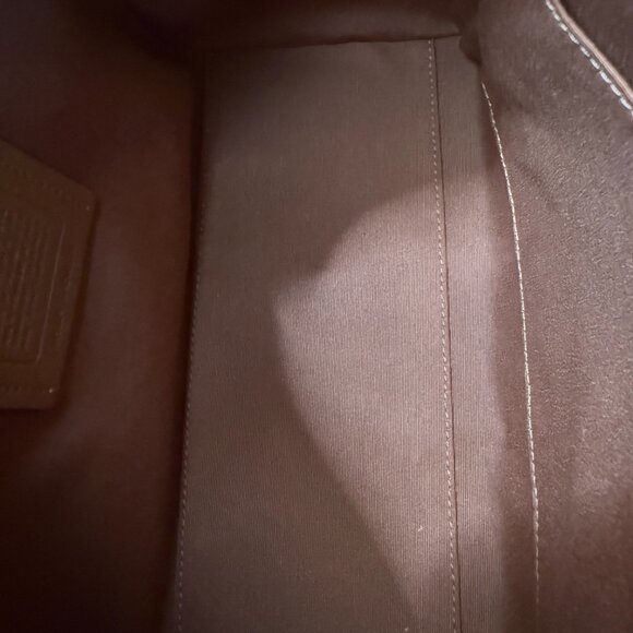 Rowan Satchel Bag In Signature Canvas with Black Leather Stripe - Picture 12 of 12